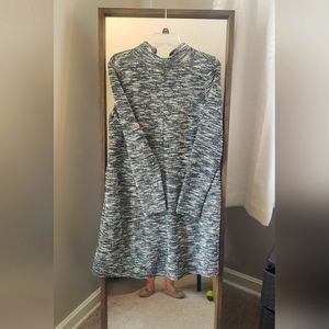 GAP- NWT size small gray textured long sleeve dress